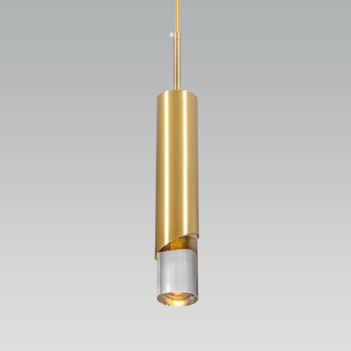 Shop Straight Up Gold LED Pendant Light Island Counters