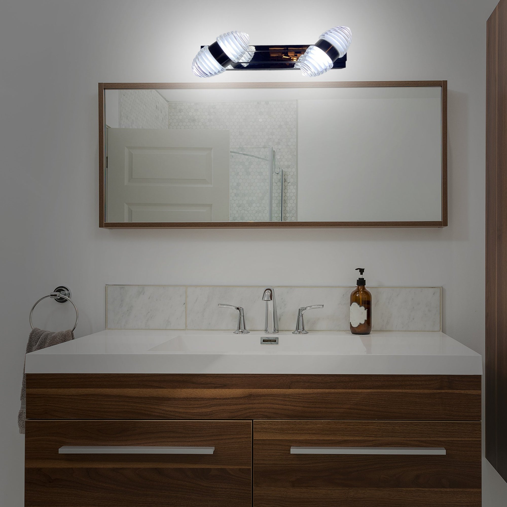 Buy Silver Lining LED Double Mirror Light