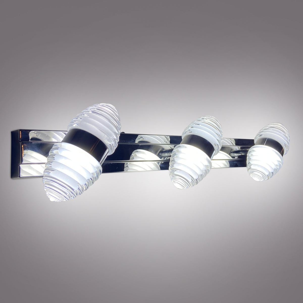 Silver Lining LED Triple Mirror Light Store