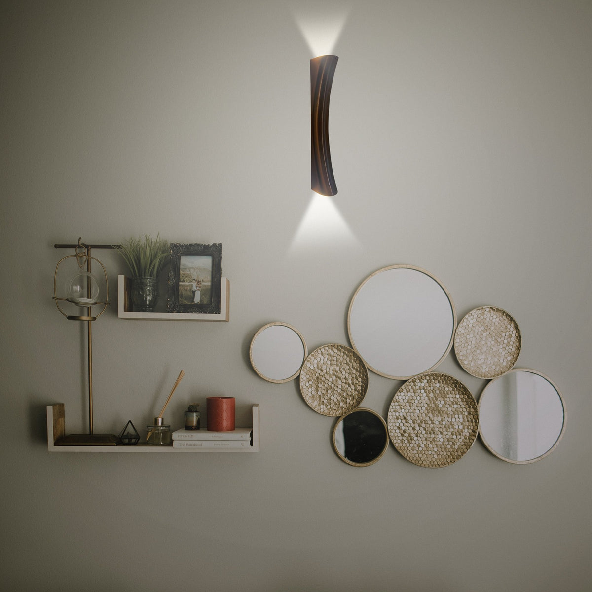 Sleek Copper LED Wall Light Bangalore