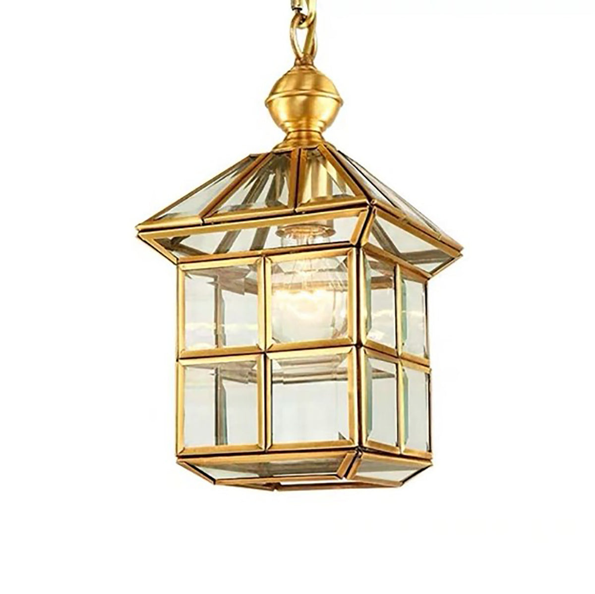 Square Brass Pendant Lamp Bangalore