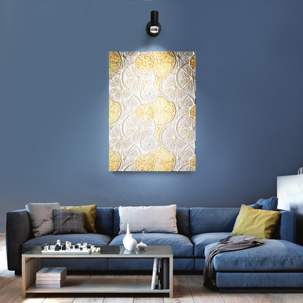 Wood Finish Single LED Picture Light Lamp