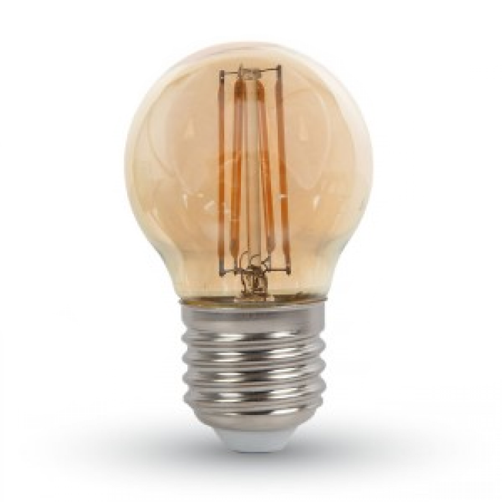 LED Filament Bulb G45 - 4 Watts Warm White (Pack of 8)